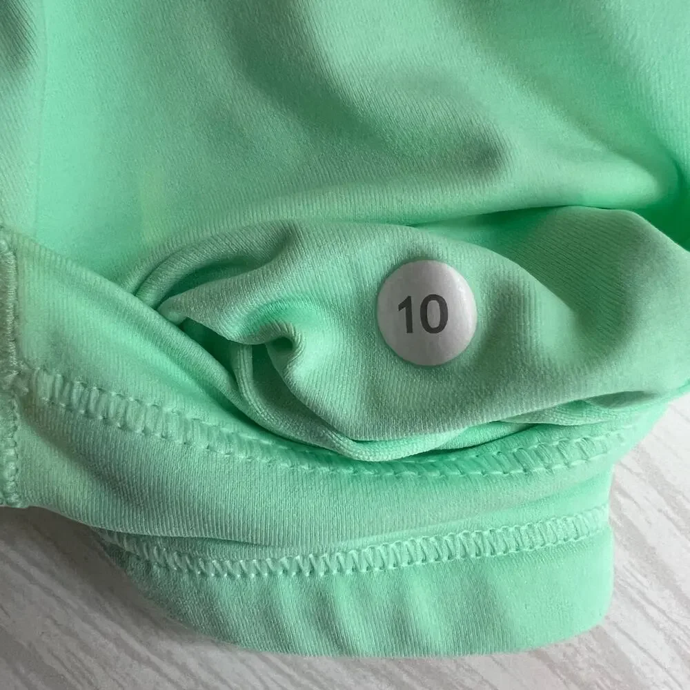 Lululemon Run Pace Skirt in Fresh Teal and White Women's Size 10